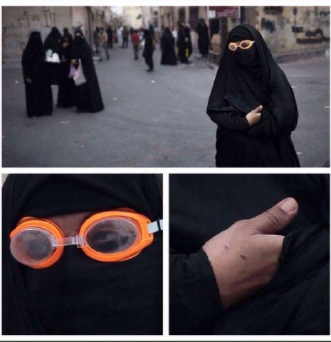 عناصر أمنية تتنكر بزي النساء لرصد تحركات الشباب في المسيرات 