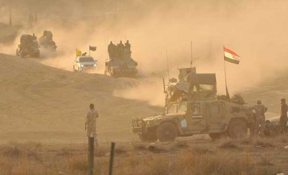 الجيش العراقي والحشد الشعبي يشن هجوما على مناطق في صلاح الدين