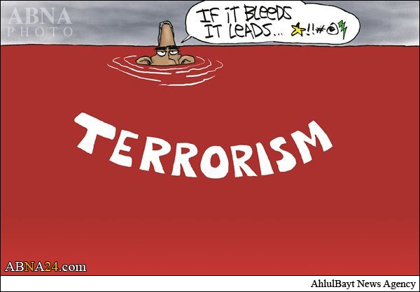 Cartoon: Swimming in Pool of Blood