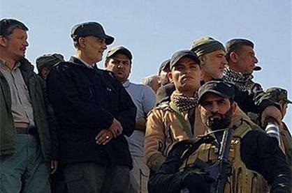 Kasım Süleymani operasyon için Tikrit'te / Foto