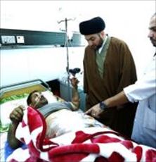عمار حکیم نے عوامی فورس کے زخمیوں کی عیادت کی
