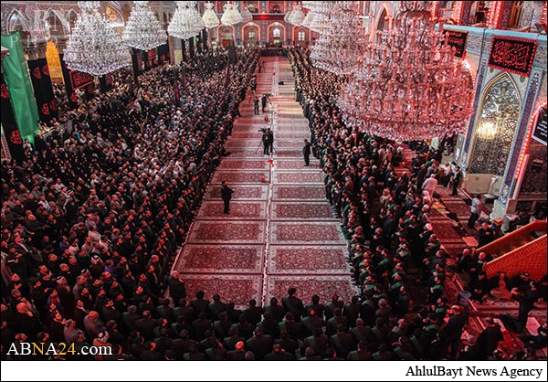 تصویری رپورٹ/ کربلا میں عزاداری فاطمہ زہرا(س)