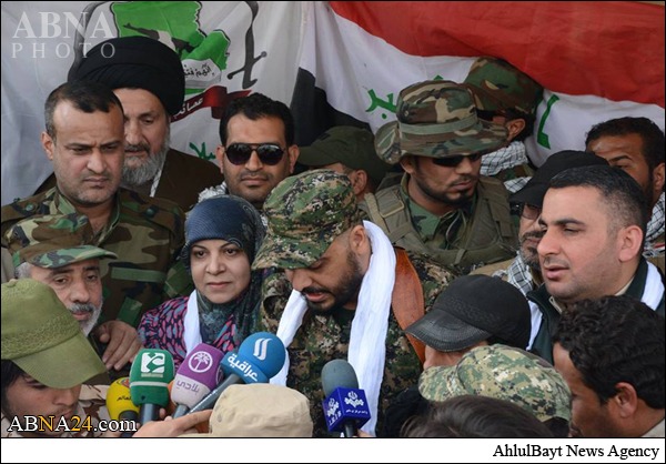 صور / النائبة حنان الفتلاوي تزور وتتفقد القوات العراقية في منطقة البو عجيل المحررة من داعش 
