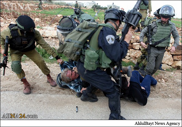 Photos: Zionist military brutal encounter with Palestinians