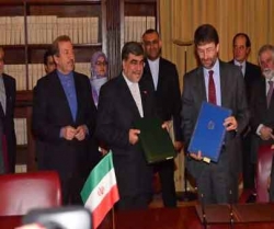 ایران اور اٹلی نے دو طرفہ تعاون میں توسیع لانے پر تاکید کی ہے