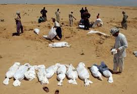 Mass grave found in army base northeast of Baquba, Iraq