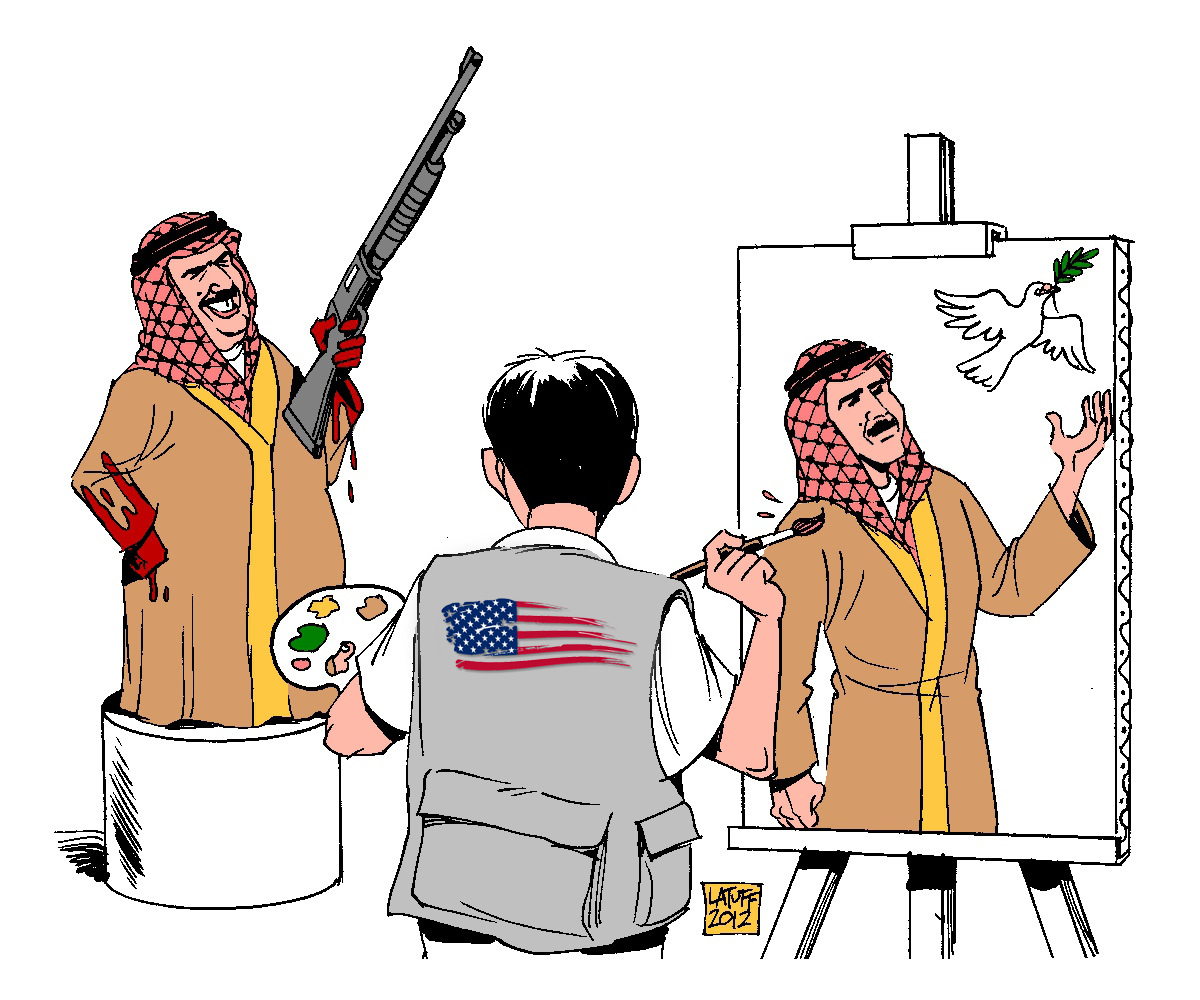 كاريكاتير.. سقوط قناع حمد عيسى الخليفة و الضوء الأخضر الأمريكي