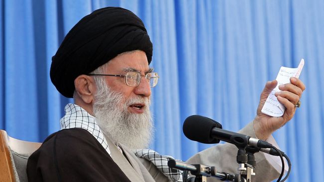 قائد الثورة الاسلامية: الشعب الايراني یرفض املاءات امريكا و غطرستها