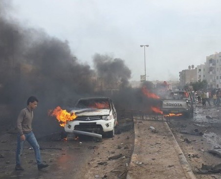 انفجار سيارة مفخخة بمدينة مصراتة الليبية