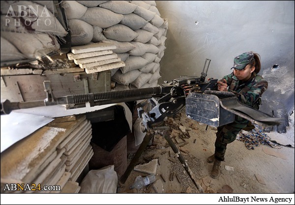 Photos: Women of presidential guard are present at the front line in Syria