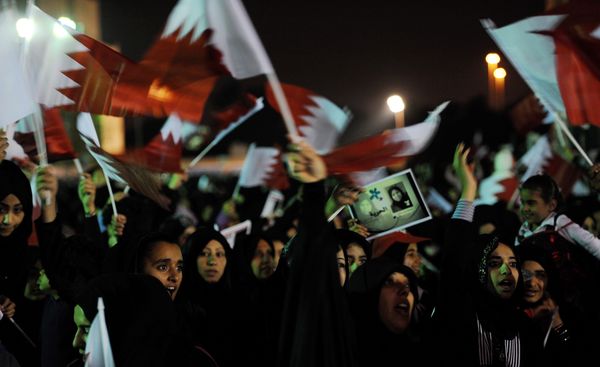 تظاهرات واسعة في البحرين ضد العدوان السعودي على اليمن