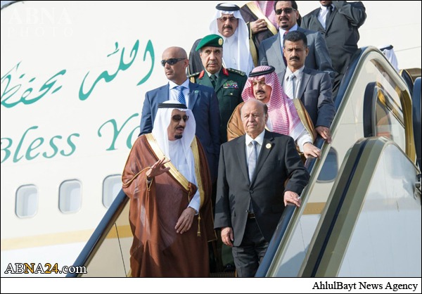 بالصور/ الرئيس اليمني الهارب تحت حماية الملك السعودي