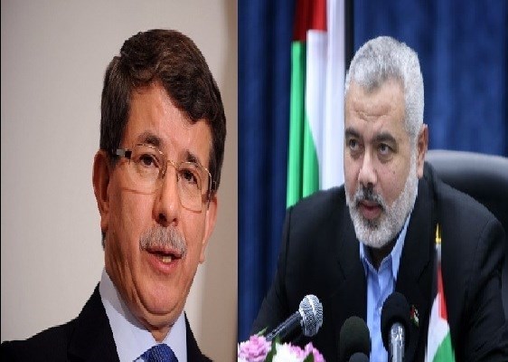 Haneyya, Turkish PM discuss Palestinian developments