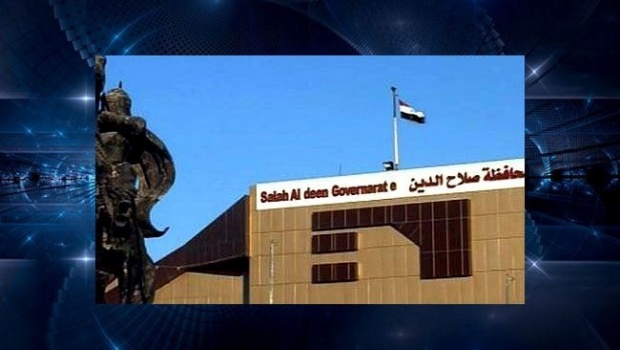 عراق: صلاح الدین کے گورنر ہاؤس پرعراقی پرچم لہرادیا گیا