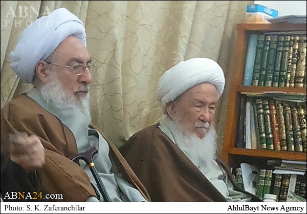 أعضاء الهيئة العليا للمجمع العالمي لأهل البيت(ع) يلتقون آية الله الفياض