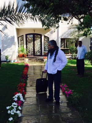 What is in 'Nabeel Rajab’s' suitcase?