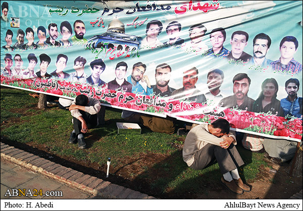 تصویری رپورٹ: قم میں حرم اہل بیت(ع)کے مدافعین کا جلوس جنازہ
