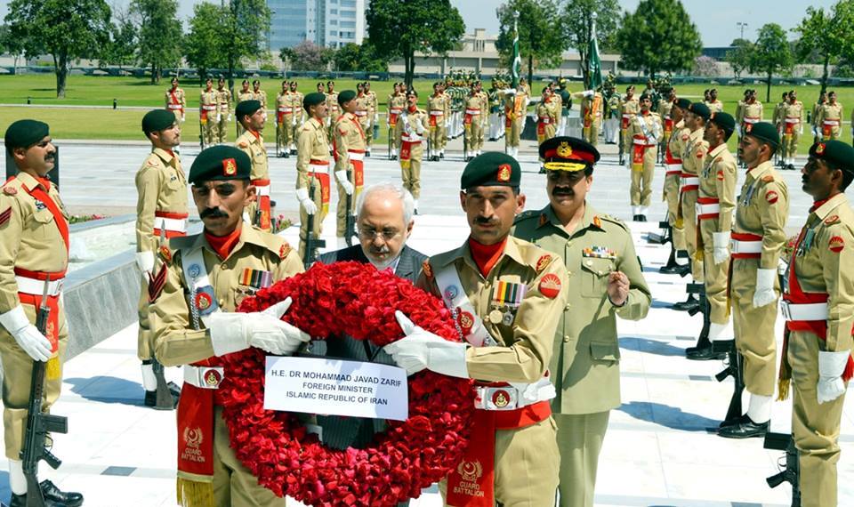 ایرانی وزیرخارجہ کا دورہ جی ایچ کیو + تصاویر