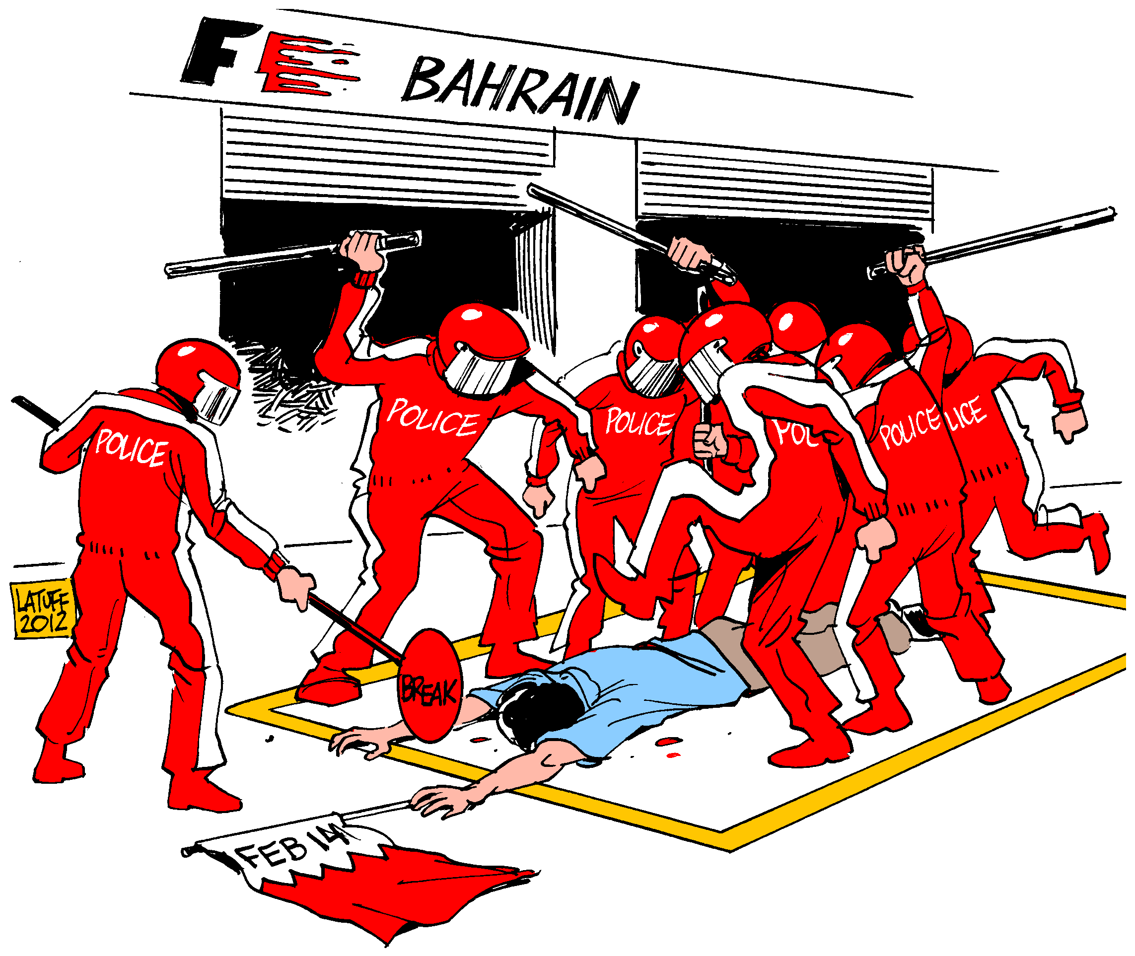 Grand Prix de Fórmula I en Bahréin; El Gran Premio a la contra Revolución 