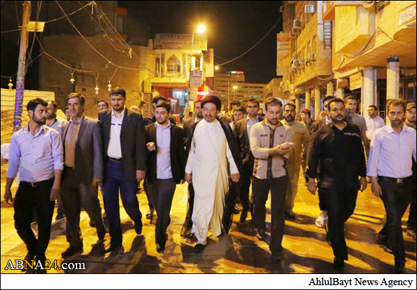 بالصور/ العتبة العلوية والحشد الشعبي يطلقون حملة لتنظيف شوارع مدينة النجف الأشرف