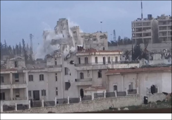 صور / هجوم ارهابي عنيف على حيّ جمعية الزهراء في حلب 