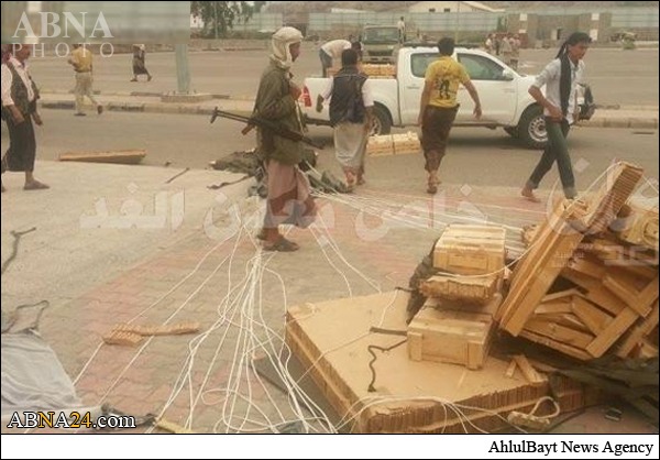 الجيش اليمني يشتبك مع عناصر تابعة لهادي ويستولي على أسلحة القاها طيران السعودية