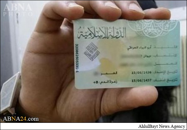Photos: ISIS Releases ID Card for Residents of The Cities Under Occupation