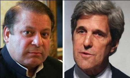 نواز شریف سے جان کیری کی گفتگو