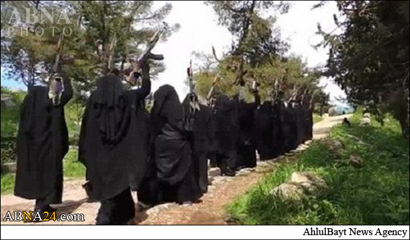 Picha za magaidi wa kike Syria