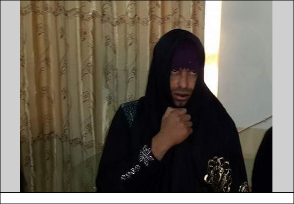 صور / قوات أمنية تعتقل داعش متنكراً بزي النساء في بعقوبة