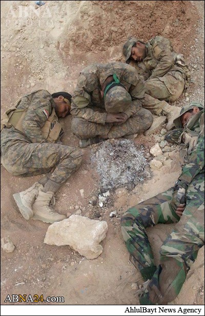 Photos: Iraqi soldiers rest on front line after fighting ISIS