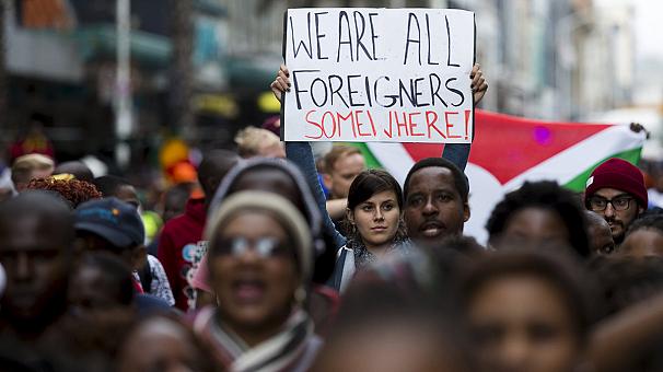 South Africans March Against Xenophobia