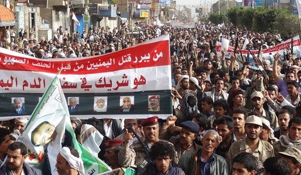 دعوة للتظاهر في صنعاء الاثنين احتجاجا على العدوان السعودي