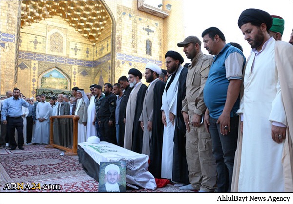 فرقة الامام علي (عليه السلام) القتالية البطلة تزف أحد مقاتليها شهيدا في قاطع بشير