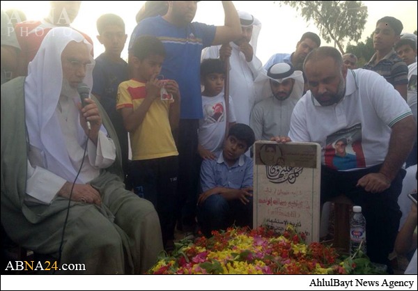 بالصور/  الجماهير تستقبل والد الشهيد «علي الدمستانيّ» استقبال الأبطال 