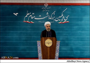 یوم معلم کی مناسبت سے صدر مملکت ڈاکٹر روحانی کا خطاب