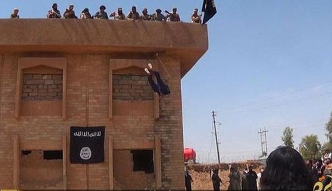 ISIS Throw a Man, Stoned him Death; Flogging 2 other + Pics