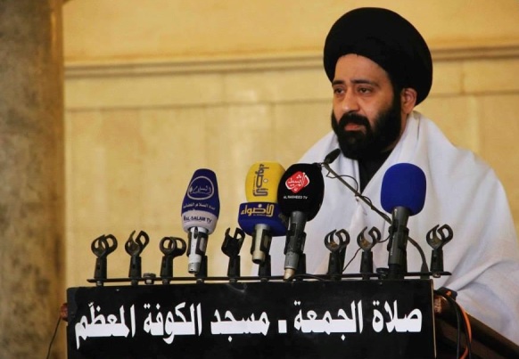 خطيب جمعة الكوفة يدعو الى الوحدة وترك الحزبية والتطرف