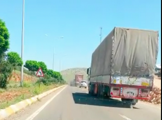 Suriye sınırına plakasız TIR’lar gidiyor
