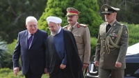 صدر روحانی نے باضابطہ کیا عراقی صدر کا استقبال
