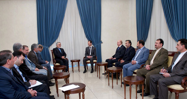 Le président al-Assad affirme à Boroujerdi que les tentatives d’alimenter la guerre par les terroristes ne porteront pas atteint