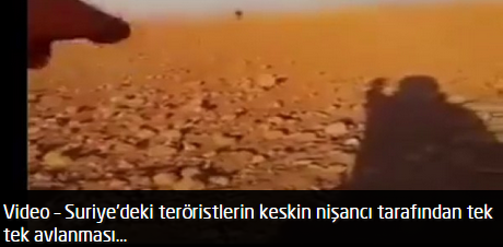 Suriye’deki teröristlerin keskin nişancı tarafından tek tek avlanması… / Video