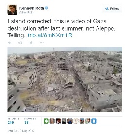 “Human Rights Watch Utiliza Fotos Falsas para Acusar y Responsabilizar a Siria” 