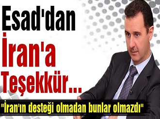 Esad'dan İran'a Teşekkür...