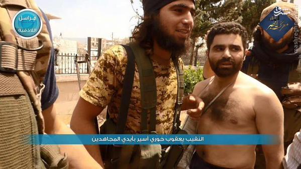Photo: A Christian major captured by ISIS in Syria; most likely he will be beheaded