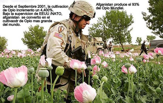Mayor Producción de Drogas en el Mundo se Producen en Países donde hay Bases Militares de EEUU