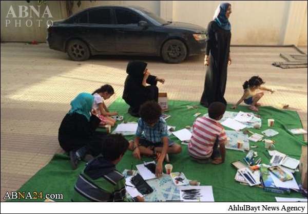 بالصور / العدوان العسكري السعودي على اليمن يجسده الاطفال في رسومهم