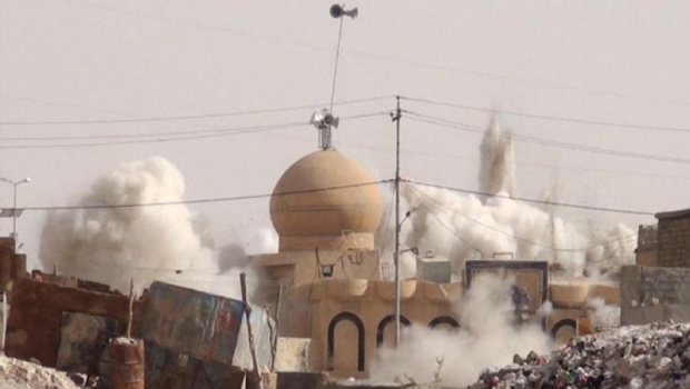 عراق؛ مغربی کرکوک میں داعش نے مسجد کو مسمار کر دیا