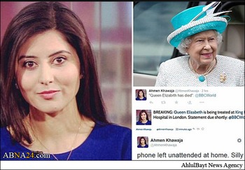 مراسلة (BBC) تعلن خبر وفاة الملكة اليزبيت + صور