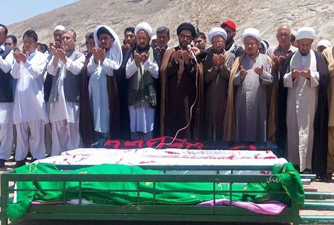 دھشتگردی کا نشانہ بننے والے کوئٹہ کے پانچ مومنین کی تدفین